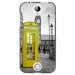TPU1M320CABINEUKJAUNE - Coque souple pour Acer Liquid M320 avec impression Motifs cabine téléphonique UK jaune