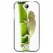 TPU1M320CAMELEON - Coque souple pour Acer Liquid M320 avec impression Motifs caméleon sur un bamboo