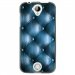 TPU1M320CAPITONBLEU - Coque souple pour Acer Liquid M320 avec impression Motifs effet capitonné bleu