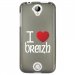 TPU1M320COEURBREIZH - Coque souple pour Acer Liquid M320 avec impression Motifs coeur rouge I Love Breizh