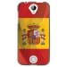 TPU1M320DRAPESPAGNE - Coque souple pour Acer Liquid M320 avec impression Motifs drapeau de l'Espagne
