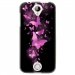 TPU1M320PAPILLONSFUSHIAS - Coque souple pour Acer Liquid M320 avec impression Motifs papillons fushias