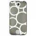 TPU1M320RONDSBLANCS - Coque souple pour Acer Liquid M320 avec impression Motifs ronds blancs