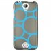 TPU1M320RONDSBLEUS - Coque souple pour Acer Liquid M320 avec impression Motifs ronds bleus