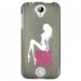 TPU1M320SEXYGIRLBLANC - Coque souple pour Acer Liquid M320 avec impression Motifs Sexy Girl blanche