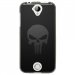 TPU1M320SKULLCARBONE - Coque souple pour Acer Liquid M320 avec impression Motifs tête de mort sur fond carbone