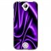 TPU1M320SOIEMAUVE - Coque souple pour Acer Liquid M320 avec impression Motifs soie drapée mauve