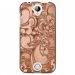 TPU1M330ARABESQUEBRONZE - Coque souple pour Acer Liquid M330 avec impression Motifs arabesque bronze