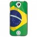 TPU1M330DRAPBRESIL - Coque souple pour Acer Liquid M330 avec impression Motifs drapeau du Brésil