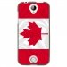 TPU1M330DRAPCANADA - Coque souple pour Acer Liquid M330 avec impression Motifs drapeau du Canada