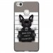 TPU1P9LITEDOGPRISONOS - Coque souple pour Huawei Ascend P9-Lite avec impression Motifs bulldog prisonnier os