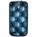 TPU1SFRTRAIL4CAPITONBLEU - Coque souple pour SFR StarTrail 4 avec impression Motifs effet capitonné bleu