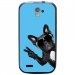 TPU1SFRTRAIL4CHIENVBLEU - Coque souple pour SFR StarTrail 4 avec impression Motifs chien à lunettes sur fond bleu