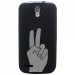 TPU1SFRTRAIL4MAINPEACE - Coque souple pour SFR StarTrail 4 avec impression Motifs main Peace and Love
