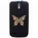 TPU1SFRTRAIL4PAPILLONSEUL - Coque souple pour SFR StarTrail 4 avec impression Motifs papillon psychédélique