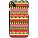 TPU1SUNSET2AZTEQUEJAUROU - Coque souple pour Wiko Sunset 2 avec impression Motifs aztèque jaune et rouge