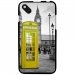 TPU1SUNSET2CABINEUKJAUNE - Coque Souple en gel pour Wiko Sunset 2 avec impression Motifs cabine téléphonique UK jaune