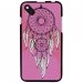 TPU1SUNSET2REVEROSE - Coque souple pour Wiko Sunset 2 avec impression Motifs attrape rêve sur fond rose