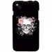 TPU1SUNSET2SKULLFLOWER - Coque souple pour Wiko Sunset 2 avec impression Motifs skull fleuri