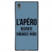 TPU1XA1ULTRAAPEROBLEU - Coque souple pour Sony Xperia XA1 Ultra avec impression Motifs l'apéro recrute bleu