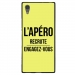 TPU1XA1ULTRAAPEROJAUNE - Coque souple pour Sony Xperia XA1 Ultra avec impression Motifs l'apéro recrute jaune