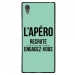 TPU1XA1ULTRAAPEROTURQUOISE - Coque souple pour Sony Xperia XA1 Ultra avec impression Motifs l'apéro recrute turquoise