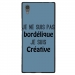 TPU1XA1ULTRABORDELIQUEBLEU - Coque souple pour Sony Xperia XA1 Ultra avec impression Motifs Je ne suis pas bordélique bleu