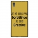 TPU1XA1ULTRABORDELIQUEOR - Coque souple pour Sony Xperia XA1 Ultra avec impression Motifs Je ne suis pas bordélique or