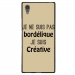 TPU1XA1ULTRABORDELIQUETAUPE - Coque souple pour Sony Xperia XA1 Ultra avec impression Motifs Je ne suis pas bordélique taupe