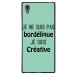 TPU1XA1ULTRABORDELIQUETURQUO - Coque souple pour Sony Xperia XA1 Ultra avec impression Motifs Je ne suis pas bordélique turquoise