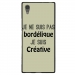 TPU1XA1ULTRABORDELIQUEVERT - Coque souple pour Sony Xperia XA1 Ultra avec impression Motifs Je ne suis pas bordélique vert