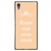 TPU1XA1ULTRABOUDERBEIGE - Coque souple pour Sony Xperia XA1 Ultra avec impression Motifs Bouder pour mieux Régner beige
