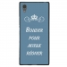 TPU1XA1ULTRABOUDERBLEU - Coque souple pour Sony Xperia XA1 Ultra avec impression Motifs Bouder pour mieux Régner bleu