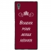 TPU1XA1ULTRABOUDERBORDEAU - Coque souple pour Sony Xperia XA1 Ultra avec impression Motifs Bouder pour mieux Régner bordeau