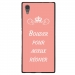 TPU1XA1ULTRABOUDERROSE - Coque souple pour Sony Xperia XA1 Ultra avec impression Motifs Bouder pour mieux Régner rose