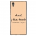 TPU1XA1ULTRACHIANTEBEIGE - Coque souple pour Sony Xperia XA1 Ultra avec impression Motifs Avant, j'étais chiante beige