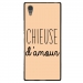 TPU1XA1ULTRACHIEUSEBEIGE - Coque souple pour Sony Xperia XA1 Ultra avec impression Motifs Chieuse d'Amour beige