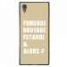 TPU1XA1ULTRAFUMEUSETAUPE - Coque souple pour Sony Xperia XA1 Ultra avec impression Motifs fumeuse et alors taupe
