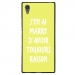TPU1XA1ULTRARAISONJAUNE - Coque souple pour Sony Xperia XA1 Ultra avec impression Motifs marre d'avoir raison jaune