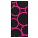 TPU1XA1ULTRARONDSFUSHIAS - Coque souple pour Sony Xperia XA1 Ultra avec impression Motifs ronds fushias