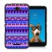 TPU1XPE4AZTEQUEBLEUVIOLET - Coque Souple en gel noir pour Sony Xperia E4 avec impression Motifs aztèque bleu et violet