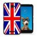 TPU1XPE4UNIONJACK - Coque Souple en gel noir pour Sony Xperia E4 avec impression Motifs Union Jack