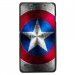 TPU1XPERIAC4BOUCLIER - Coque Souple en gel pour Sony Xperia C4 avec impression Motifs bouclier étoilé aux couleurs de l'A