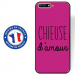 TPU0Y52018CHIEUSEFUSHIA - Coque souple pour Huawei Y5 (2018) avec impression Motifs Chieuse d'Amour fushia