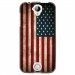 TPU1Z320DRAPUSAVINTAGE - Coque souple pour Acer Liquid Z320 avec impression Motifs drapeau USA vintage