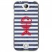 TPU1Z330POISSON - Coque souple pour Acer Liquid Z330 avec impression Motifs squelette poisson