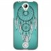TPU1Z330REVEBLEU - Coque souple pour Acer Liquid Z330 avec impression Motifs attrape rêve sur fond bleu