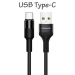 USAMS-BRAIDEDTYPEC - Câble Type-C renforcé tressé nylon 1,2m charge et transfert de Usams