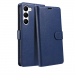 WALLET-S23PLUSBLEU - Etui Galaxy-S23 PLUS logements carte fonction stand coloris bleu