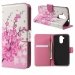WALLET01LIQUIDZ410 - Etui portefeuille motif fleurs roses pour Acer Liquid Z410 rabat latéral articulé fonction 